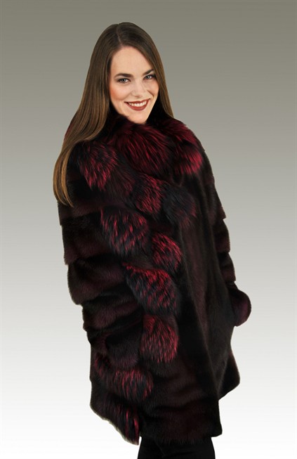 Cranberry Mink w/ Matching Fox